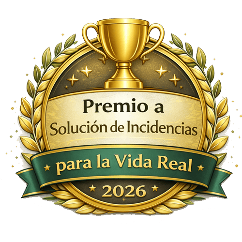 Premio a solución de incidencias para la vida real